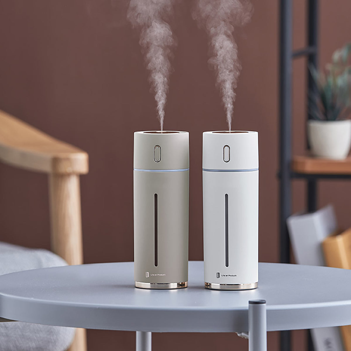 充電式スリム加湿器　リリーホワイト