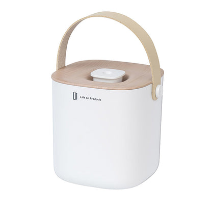 充電式ボックス型加湿器　-Premium WOOD- ホワイトウッド