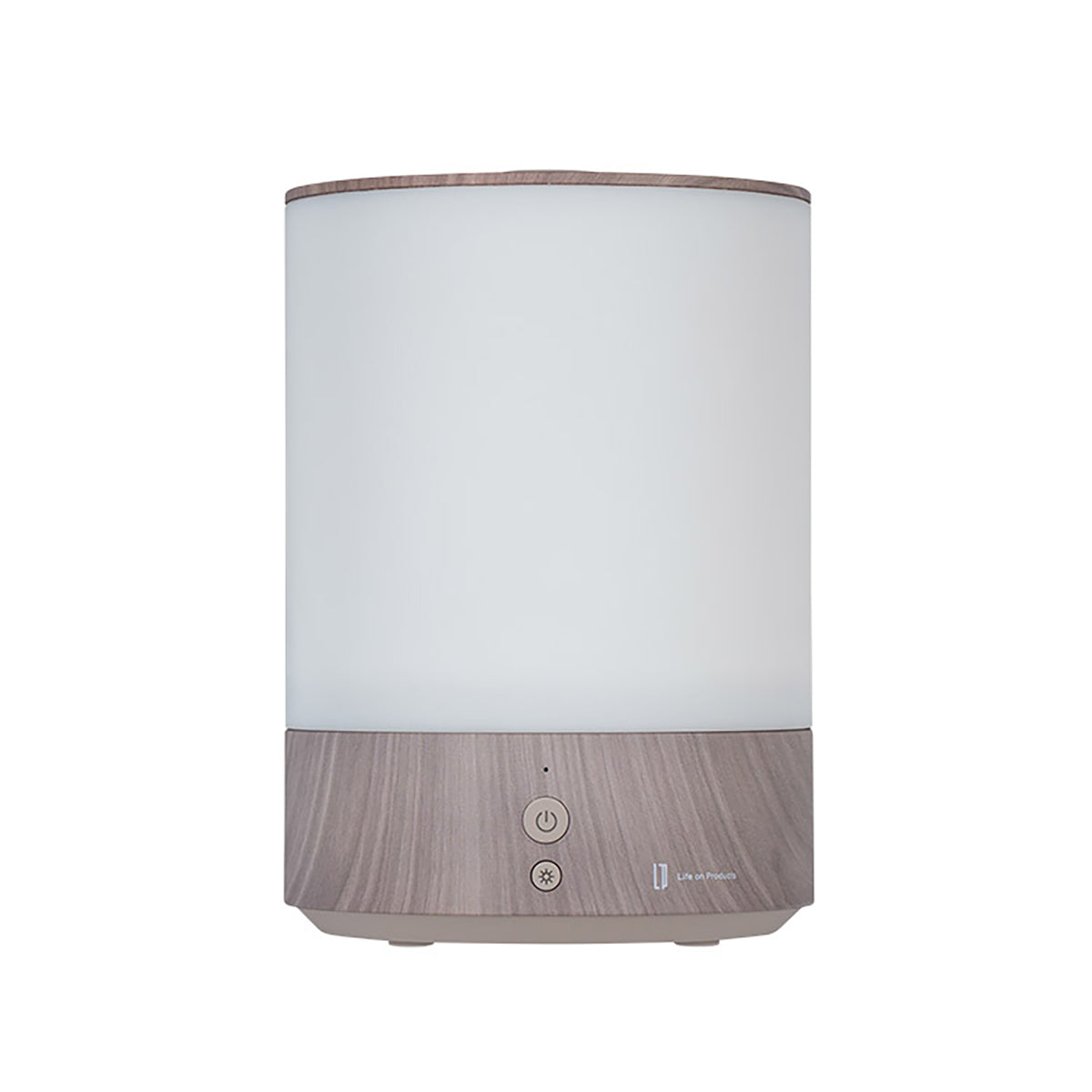 上部給水式　超音波加湿器　ライト付-Premium WOOD-　グレージュウッド