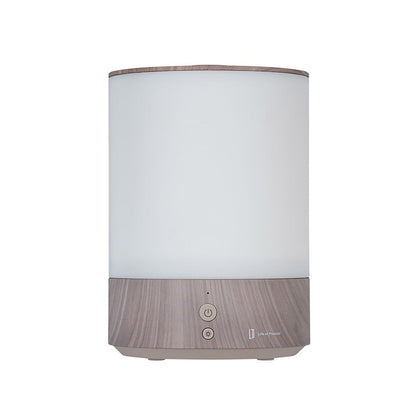 上部給水式　超音波加湿器　ライト付-Premium WOOD-　グレージュウッド