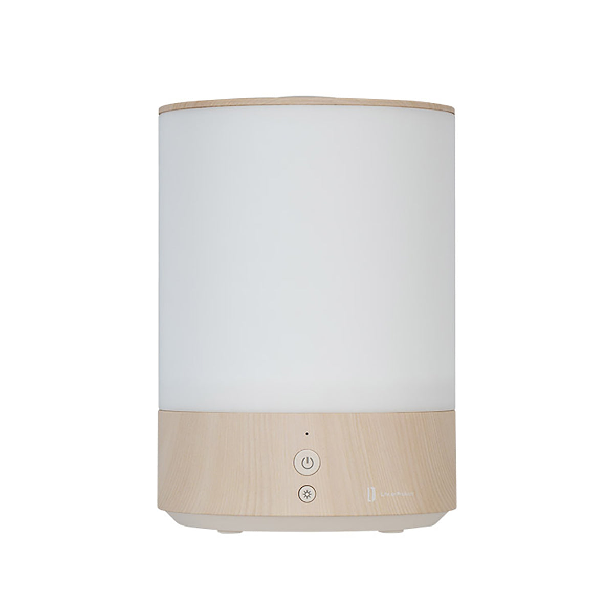 上部給水式　超音波加湿器　ライト付-Premium WOOD-　ホワイトウッド