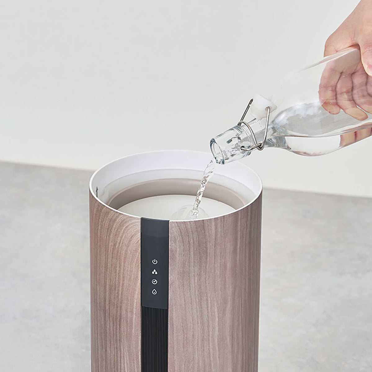 上部給水超音波式加湿器 -Premium WOOD- グレージュウッド