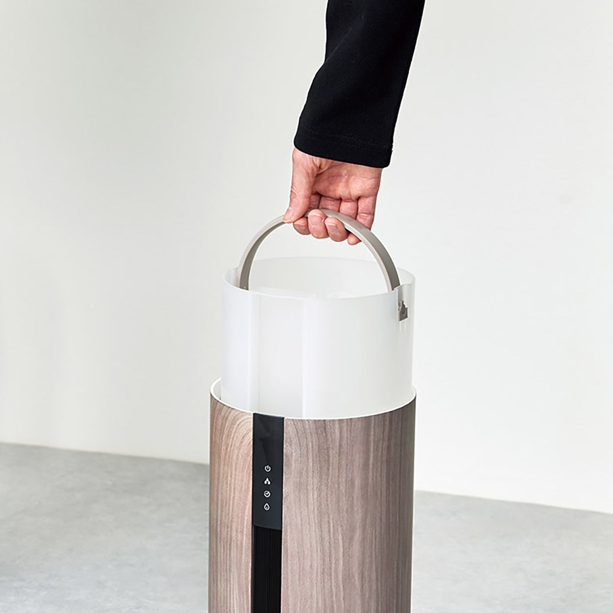 上部給水超音波式加湿器 -Premium WOOD- グレージュウッド