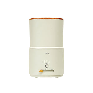 キレイなミストで加湿するダブル抗菌 上部給水 超音波式加湿器 ライトベージュ