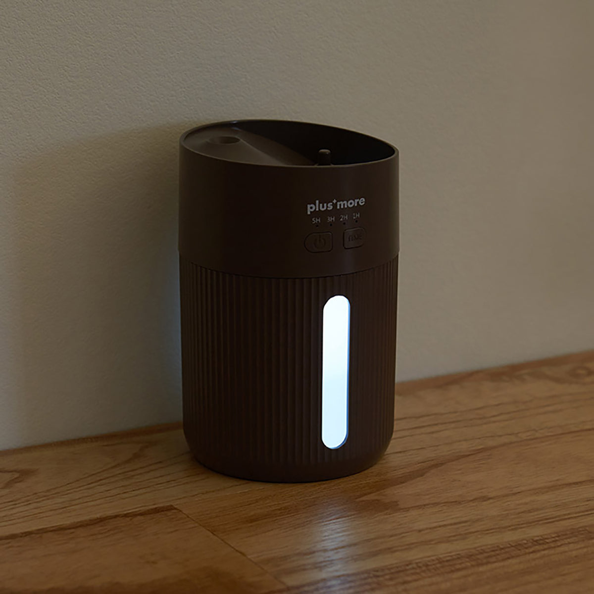 倒れても水がこぼれにくい 充電式コードレス 上部給水 加湿器 モカ