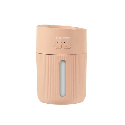 倒れても水がこぼれにくい 充電式コードレス 上部給水 加湿器 ペールレッド