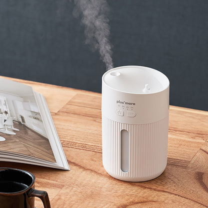 倒れても水がこぼれにくい 充電式コードレス 上部給水 加湿器 ホワイト