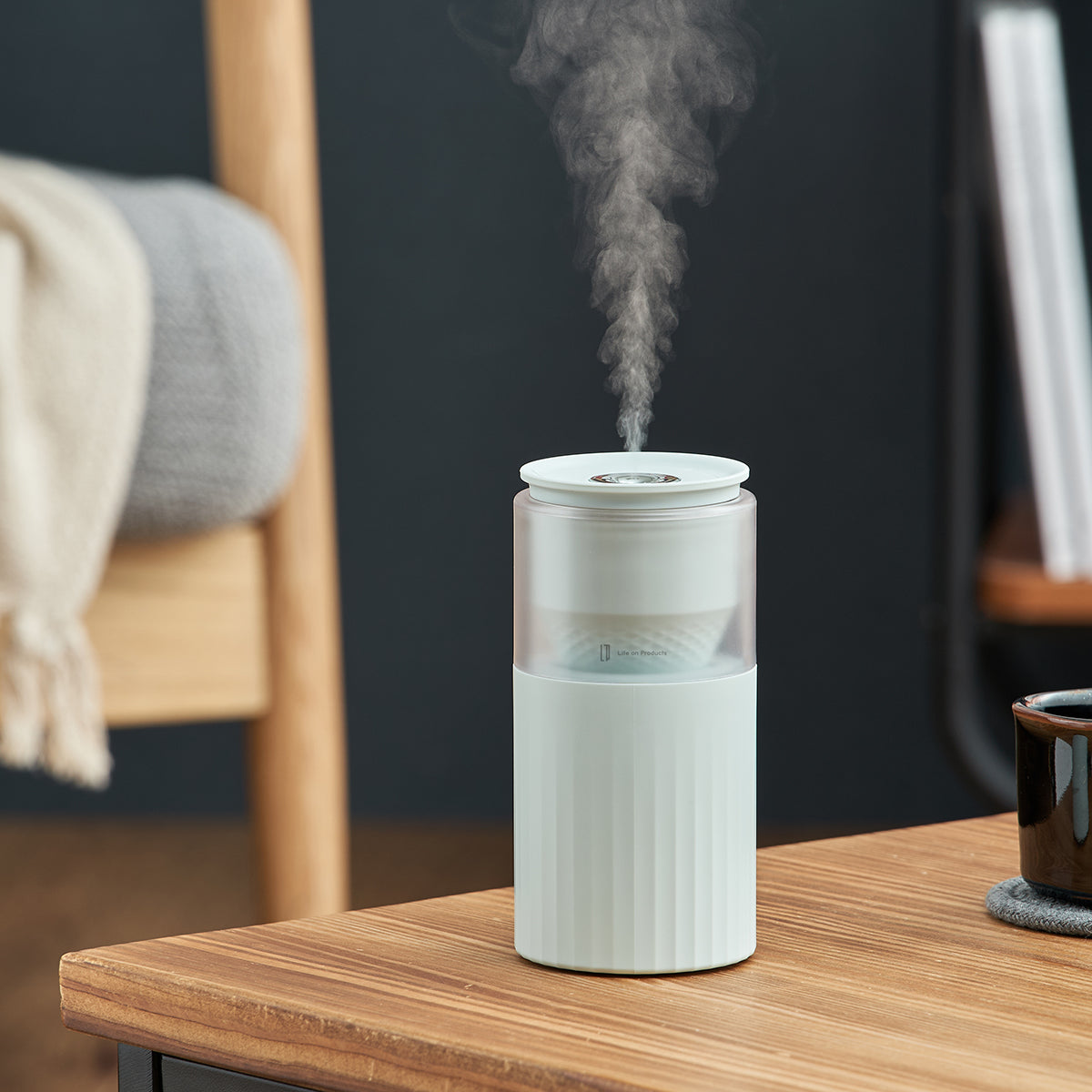 充電式 ムードライト 加湿器 ミントグリーン