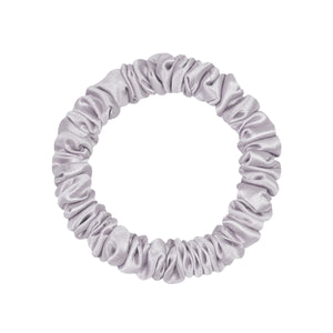 シルク ヘアゴム 1cm ヘアアクセサリー ラベンダー