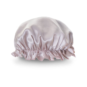 シルク ナイトキャップ 丸型 キャップ ショートヘア用 ラベンダー