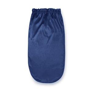 シルク ナイトキャップ 全周ゴムタイプ ヘアケア 56cm ネイビー