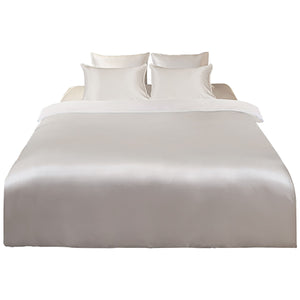 シルク 布団カバー 快眠 掛布団カバー アイボリー シングル/セミダブル/ダブル