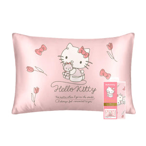 シルク枕カバー サンリオキャラクターズ ハローキティ ラインデザイン