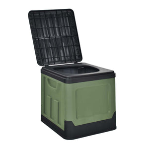 防災用　抗菌簡易トイレ　１２回分　カーキ