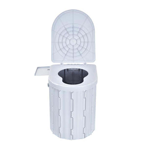 簡易トイレ（ペーパーホルダー付）　グレー