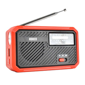 多機能防災ラジオ　レッド