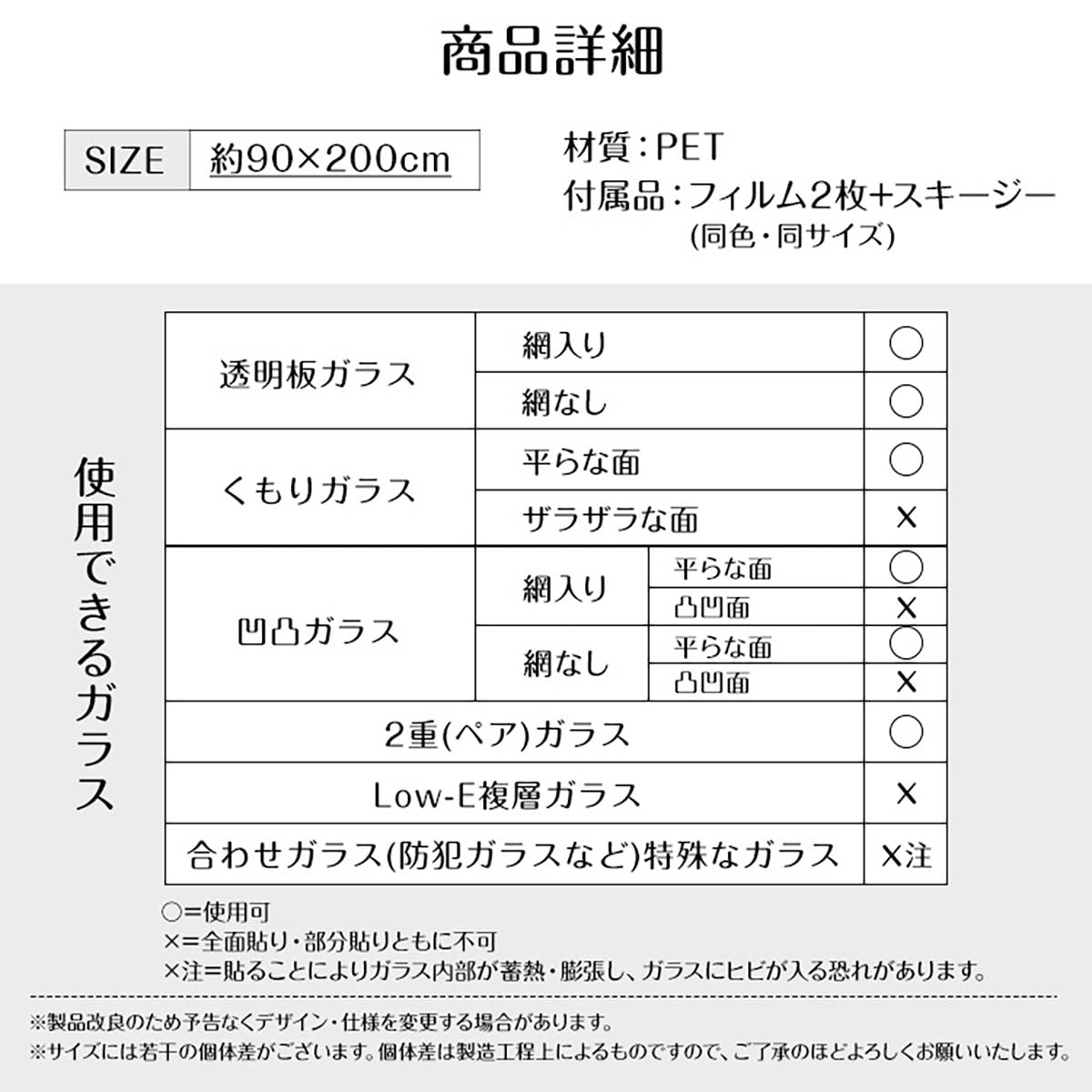 ガラスフィルム２枚セット　防犯飛散防止　ブルー