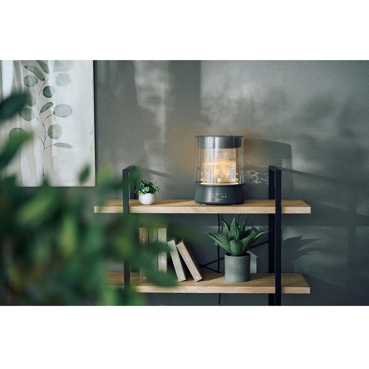 ガラススチーム加湿器　GLASS（グラス）　グレー