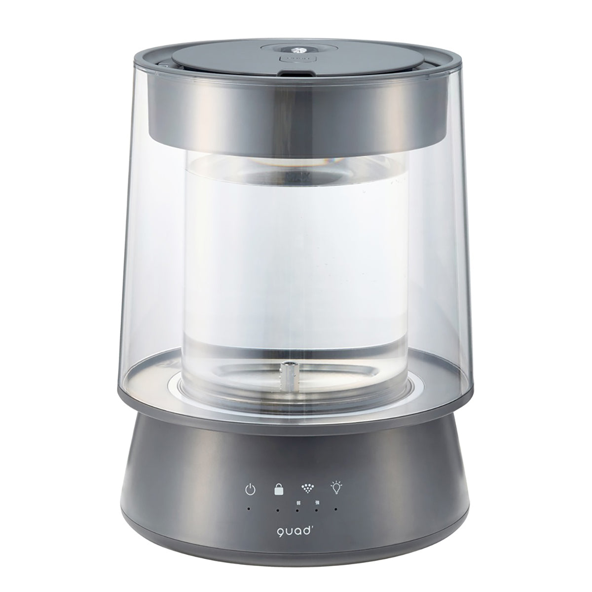 ガラススチーム加湿器　GLASS（グラス）　グレー