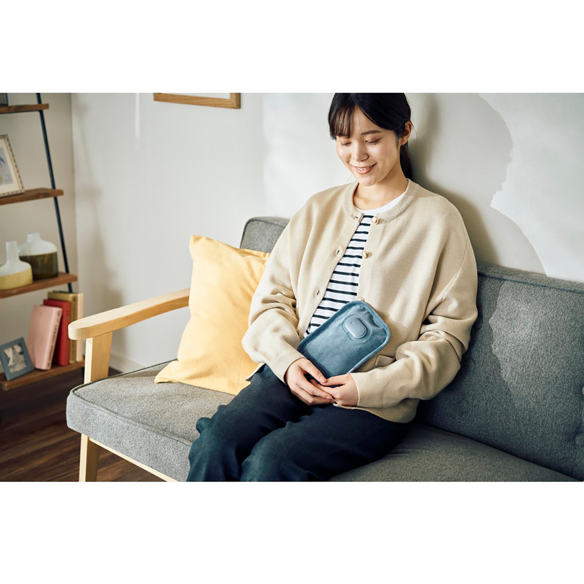 湯たんぽ ネイビー 蓄熱式ミニ湯たんぽ mofca mini（モフカ ミニ） ネイビー – GREEN