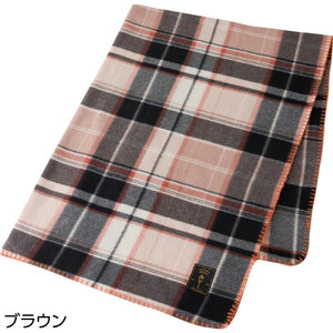 フリースハーフケット ブラウン 100×140cm
