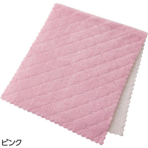 マイクロファイバーフェイスタオル(2枚組) ピンク 約34×80cm