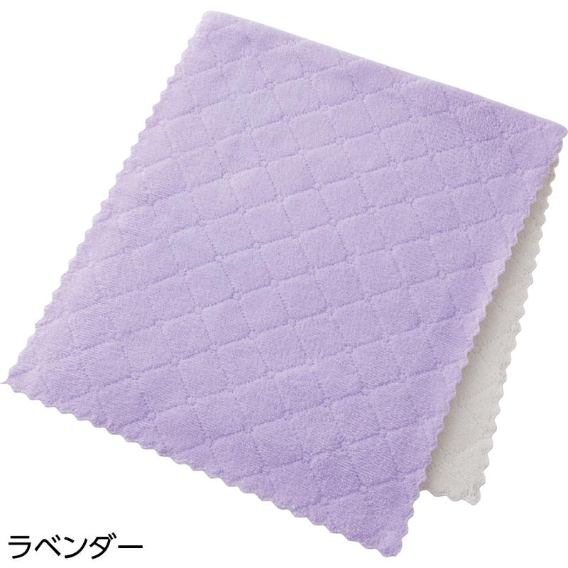 マイクロファイバーフェイスタオル(2枚組) ラベンダー 約34×80cm
