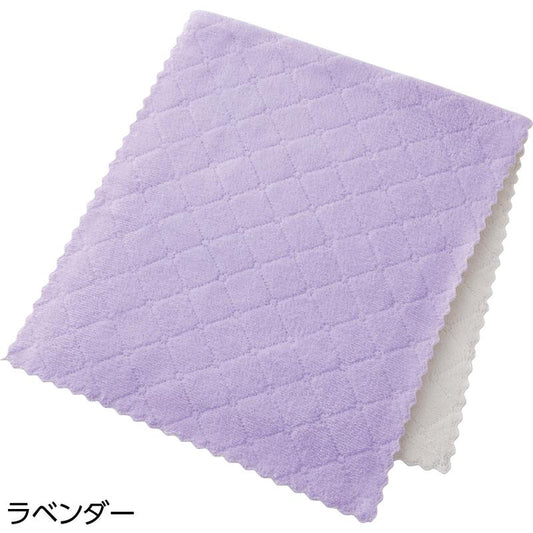 マイクロファイバーフェイスタオル(2枚組) ラベンダー 約34×80cm
