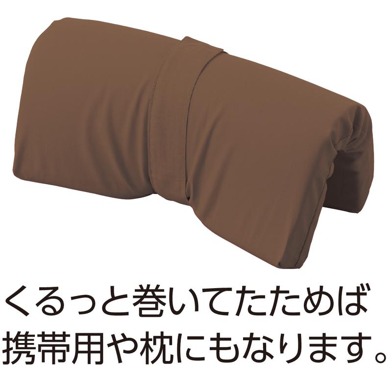 ベルトサポート低反発クッション ネイビー 40×40×5cm