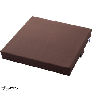 ベルトサポート低反発クッション ブラウン 40×40×5cm