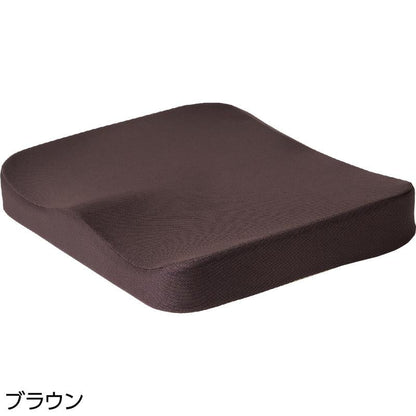 Dr.PRO 低反発フィットクッション ブラウン 35×37×6.5cm
