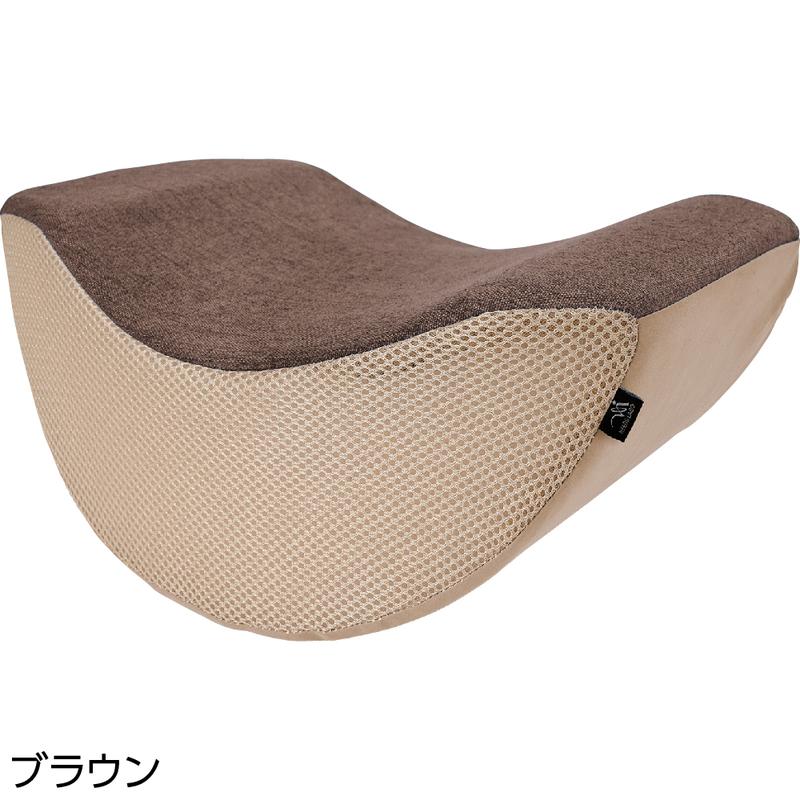 体幹開脚ストレッチクッション ブラウン 33.5×26×15cm