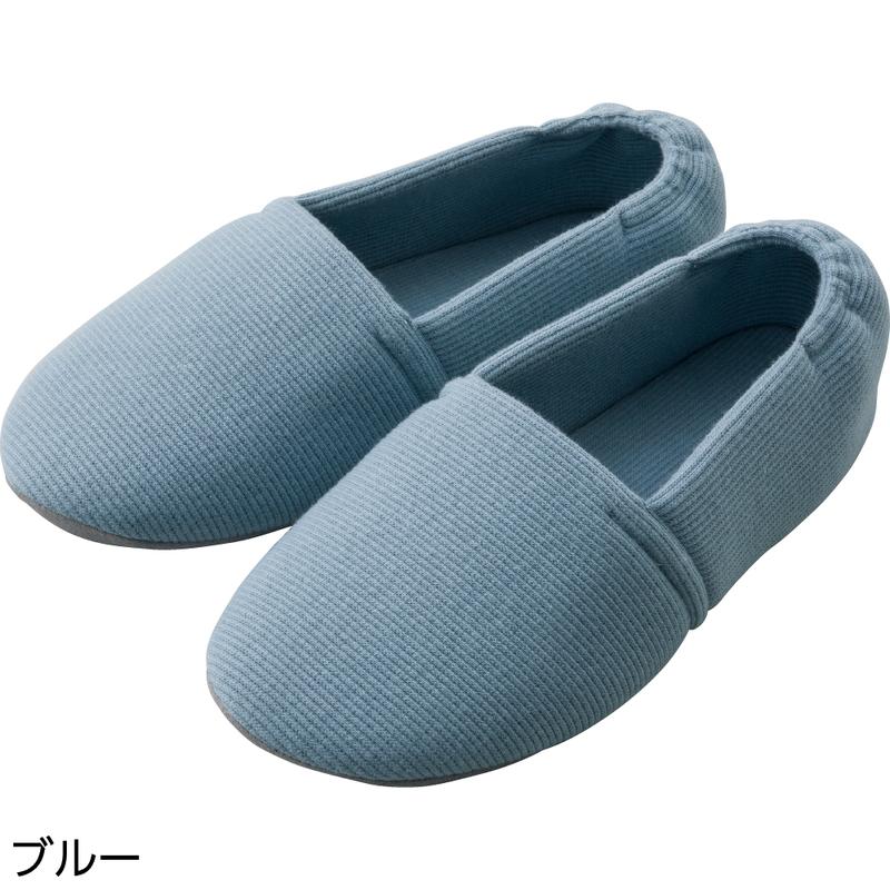あゆみエスパド スリッパ ブルー Ｌ(23.5～24.5)
