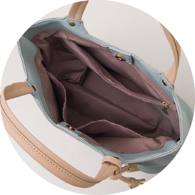 やわらかフェイクレザートートバッグ ブラック