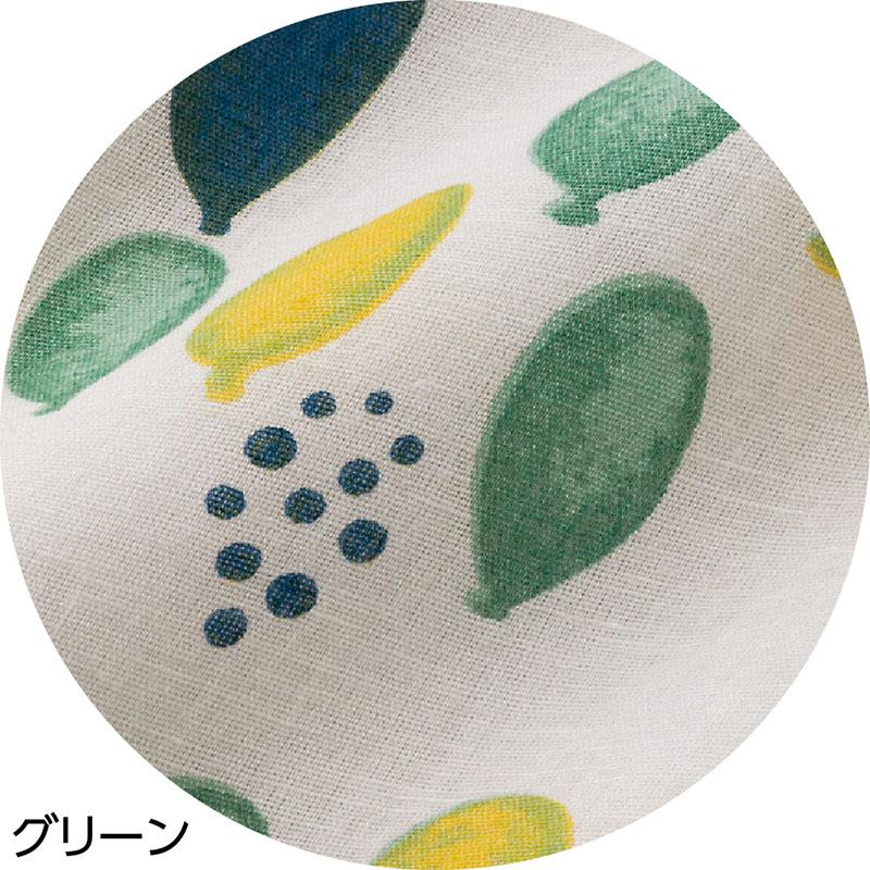 玉柄プリントブラウス グリーン Ｍ