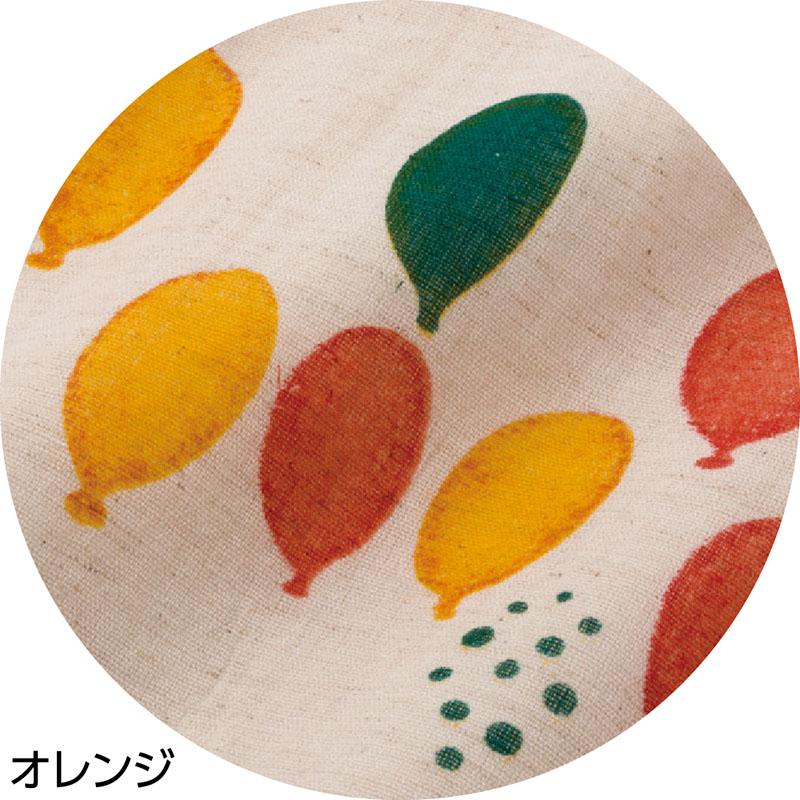 玉柄プリントブラウス オレンジ ＬＬ