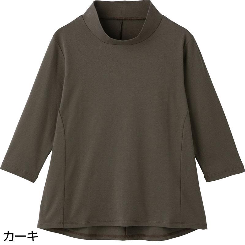 7分袖前身頃切替Ｔシャツ カーキ Ｍ