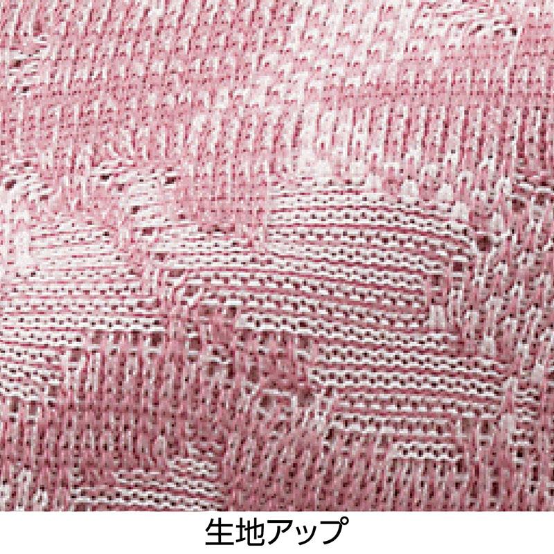 7分袖テンセル混ジャカードＴシャツ ローズ Ｍ