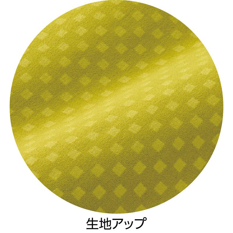 7分袖エンボスギャザーＴシャツ マスタード Ｌ