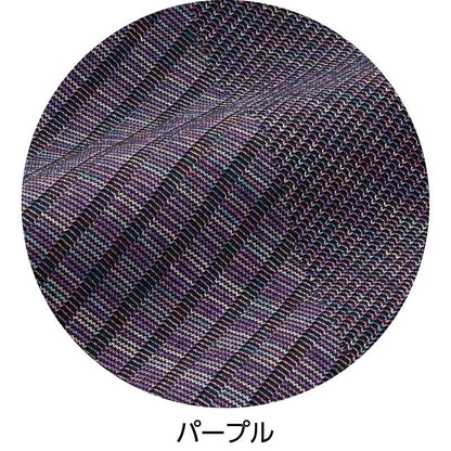 かすり染めメロウ衿Ｔシャツ パープル Ｍ