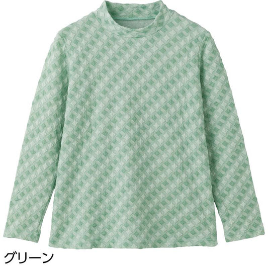 セルロース混ジャカードＴシャツ グリーン Ｍ