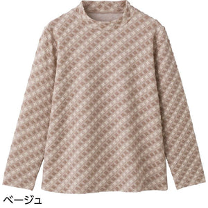 セルロース混ジャカードＴシャツ ベージュ ＬＬ