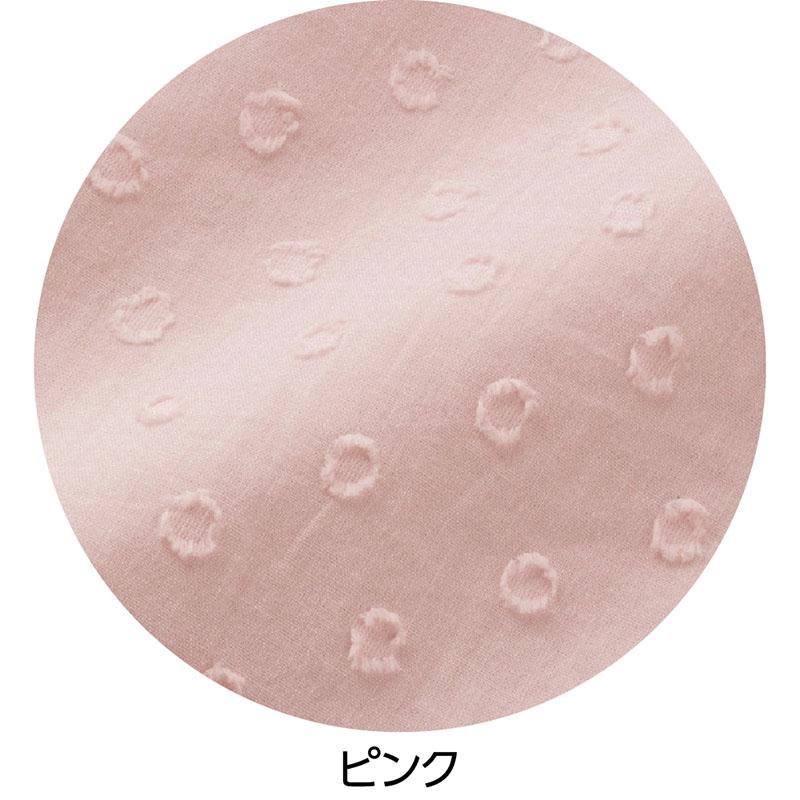 7分袖ドビーブラウス ピンク Ｍ