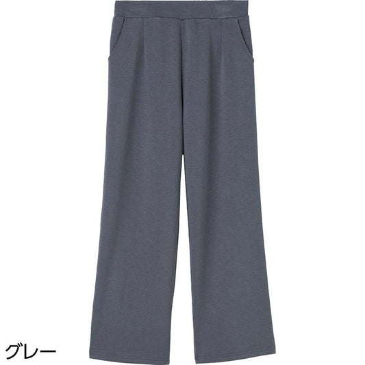 柔らかハイテンションワイドパンツ グレー ＬＬ