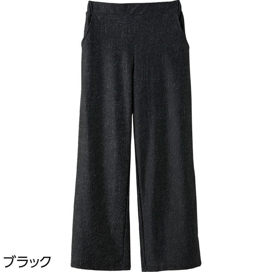 デニム調裏メッシュパンツ ブラック Ｍ(股下65cm)