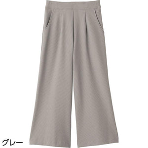 ストライプワイドパンツ グレー Ｌ
