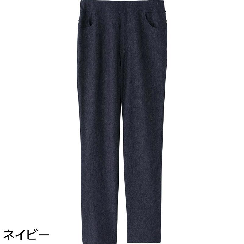 ロベント柄カジュアルパンツ ネイビー Ｌ(股下68cm)