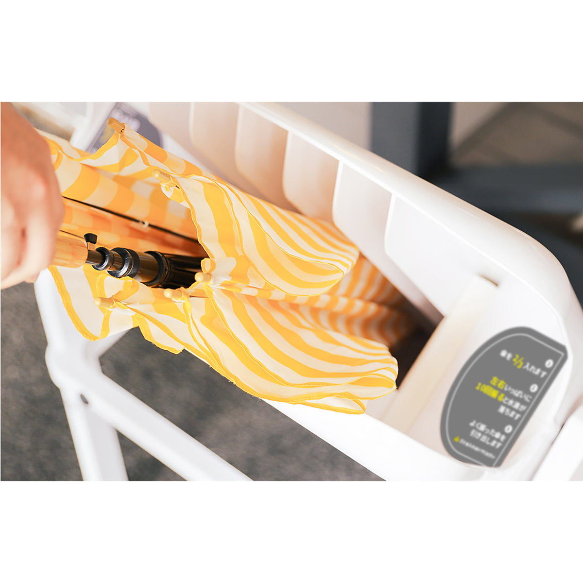 傘ぱっぱ ライト 傘の滴取り 水切りキャスター付き