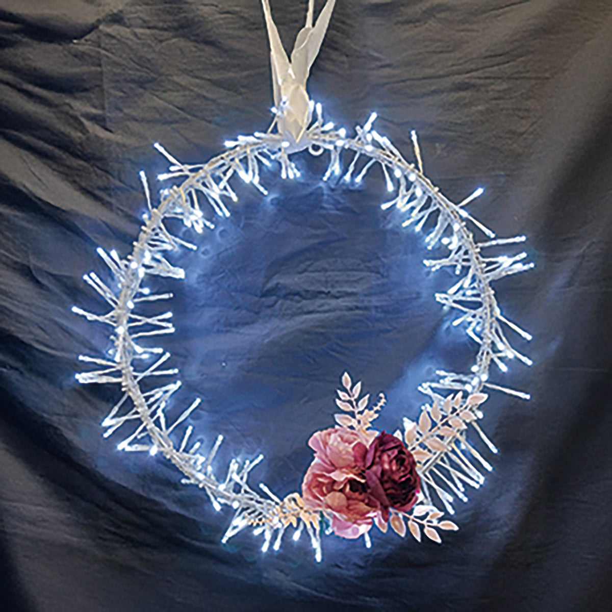 LEDプレンティリース イルミネーション 飾り 450Φ ホワイト