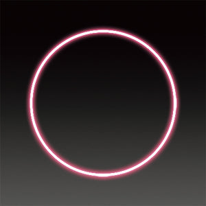 LEDフレキシ リング イルミネーション 飾り ピンク(特大)